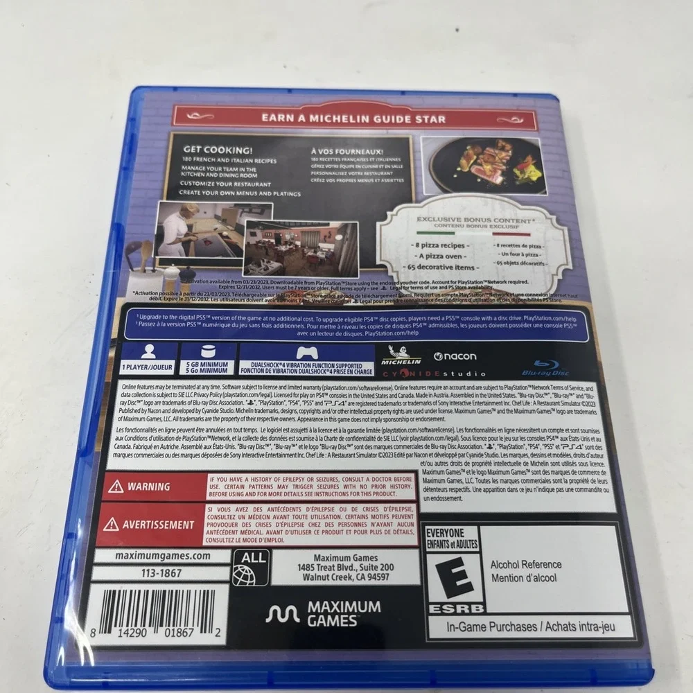 Chef Life: A Restaurant Simulator Al Forno Edition PS4 Game